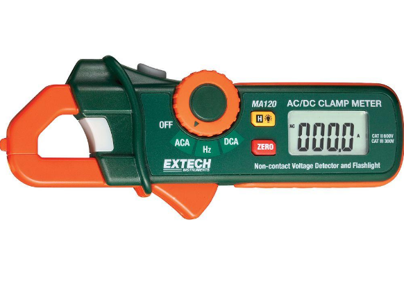 美国EXTECH MA120 200A交/直流迷你钳表+电压检测器