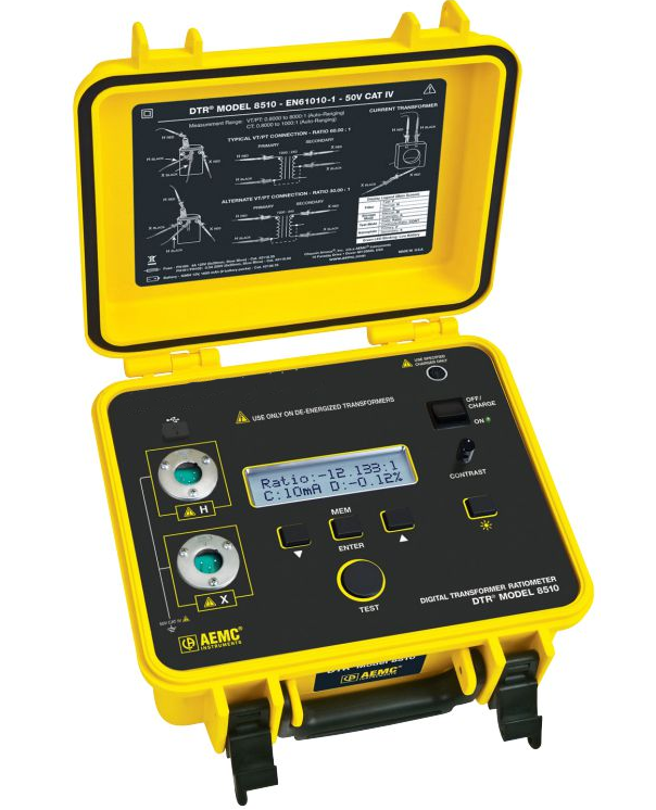 美国AEMC DTR 8510数字式变压器测试仪
