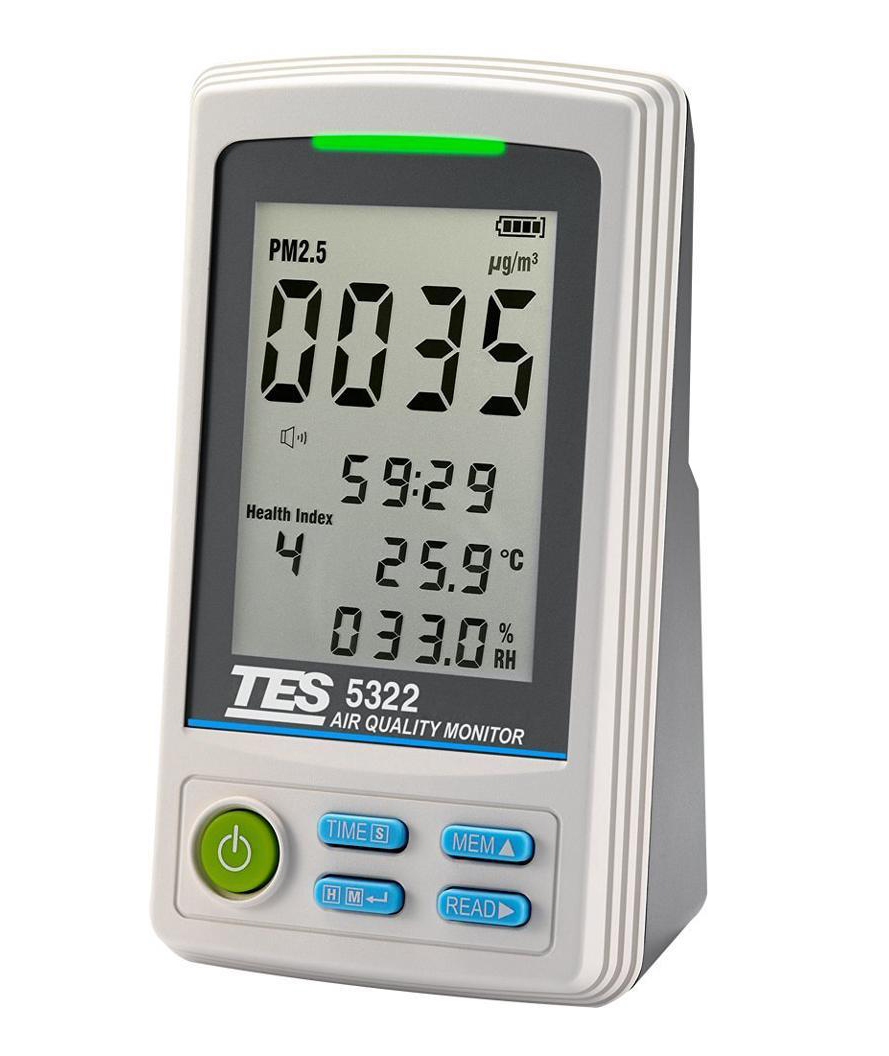 台湾泰仕 TES-5322 PM2.5空气品质监测计