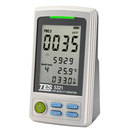 台湾泰仕 TES-5321 PM2.5空气品质监测计